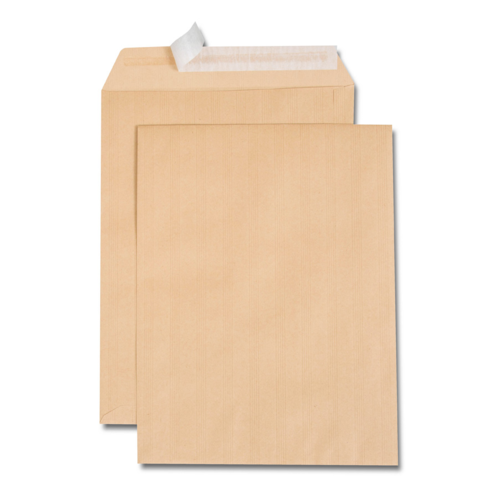 Boîte de 250 pochettes kraft adour E4 280x400 120 g/m² bande de protection