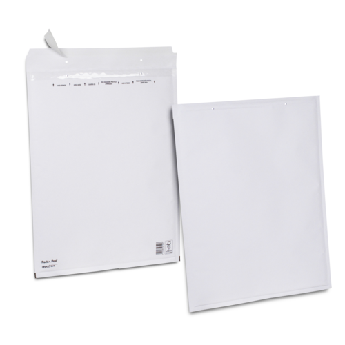 Boite de 50 pochettes bulles d'air K 75 g/m² bande de protection