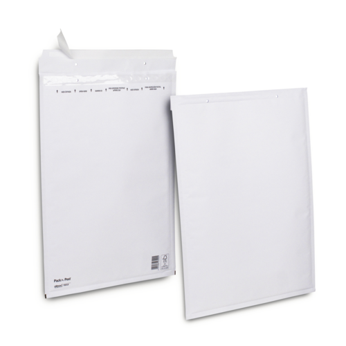 Boite de 50 pochettes bulles d'air J 75 g/m² bande de protection