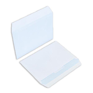 Boîte de 500 enveloppes blanches C5 162x229 90 g/m² bande de protection - ESP162