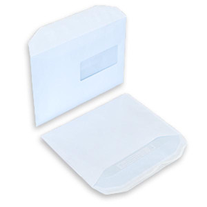 Boite de 500 enveloppes patte trapèze blanches C5 162x229 80 g/m²fenêtre haute 45x100 gommées - EMF162