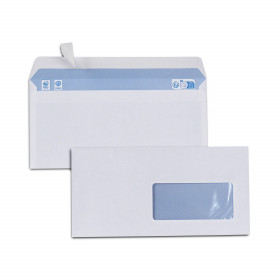 Boîte de 500 enveloppes carrées blanches 165x165 120 g/m² bande de  protection 