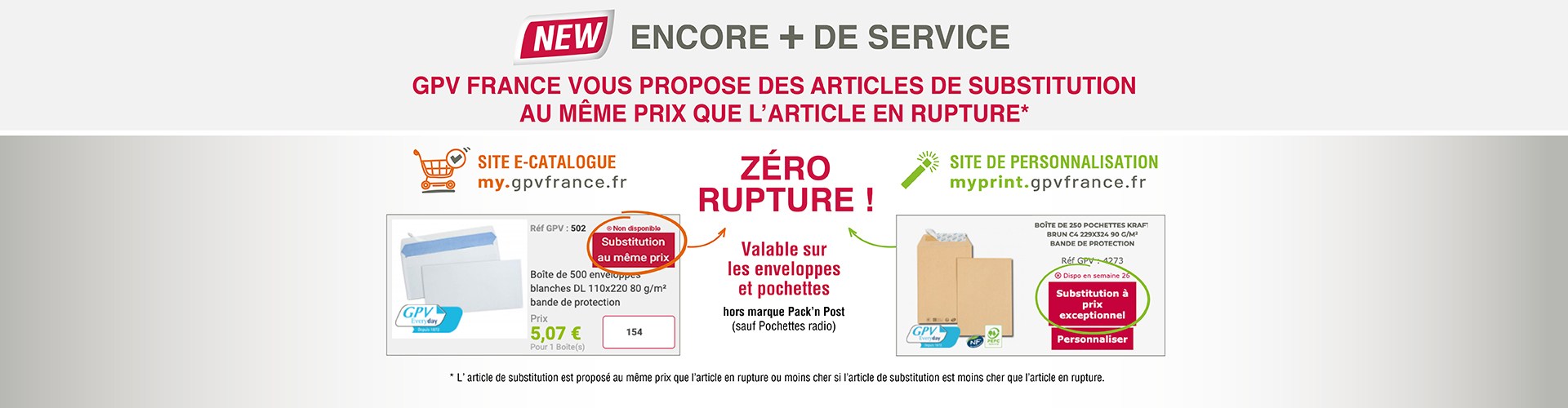 GPV France vous garantit le Zéro rupture*